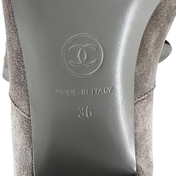 Chanel 2024 Cap Toe Interlocking CC Logo Suede Boots - Picture 14 of 15